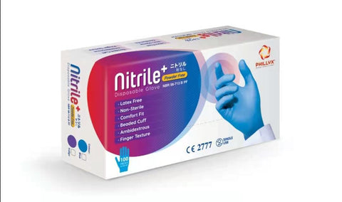 Guanto Nitrile Blu NBR 98-713 senza polvere